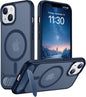 Magnetic Compatible with iPhone 14 Pro Max Case, [Built-in Invisible Kickstand][Compatible with MagSafe] [Military Grade Shockproof] Slim Translucent Matte Phone Case for iPhone 14 Pro Max 6.7"