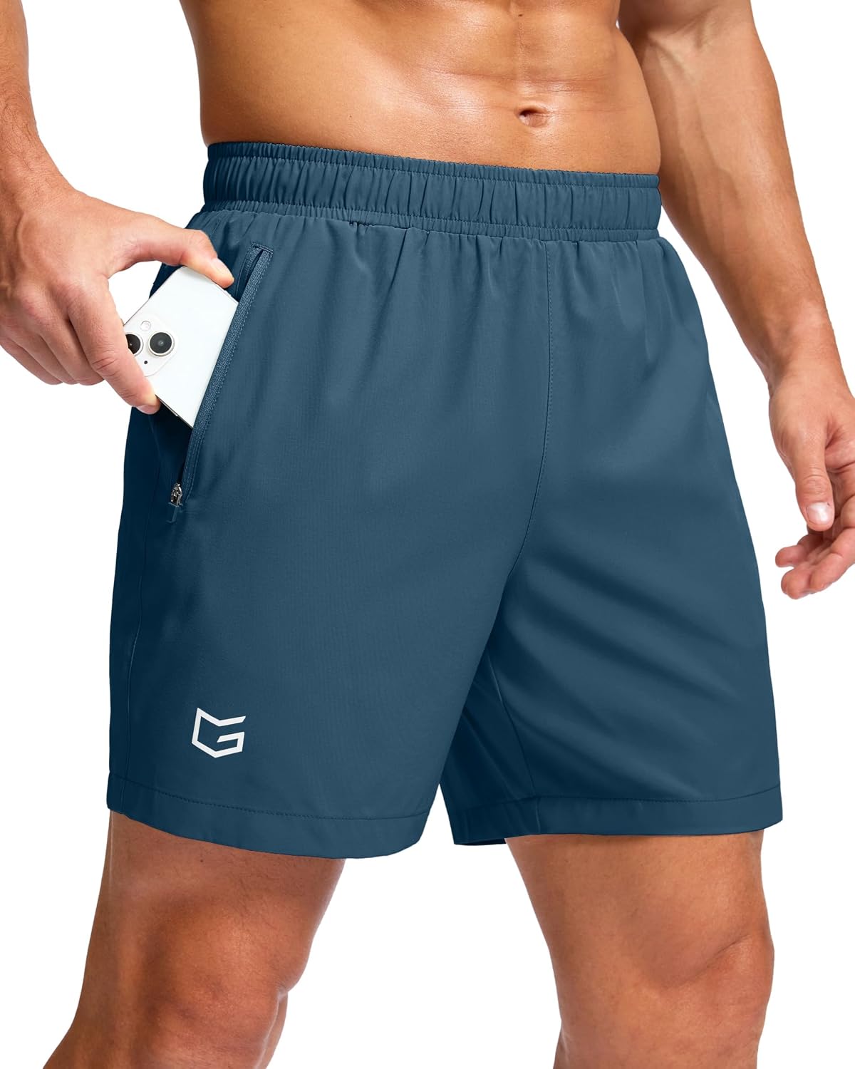 G Gradual Men's Athletic Running Shorts with 2 Zipper Pockets 7"/ 5"/ 9"