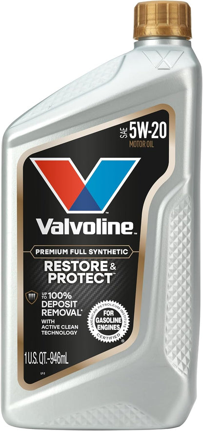 Valvoline Advanced Full Synthetic SAE 0W-20 Motor Oil 5 QT