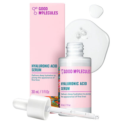 Good Molecules Hyaluronic Acid Serum for Face, Hydrating Serum, 1 fl oz