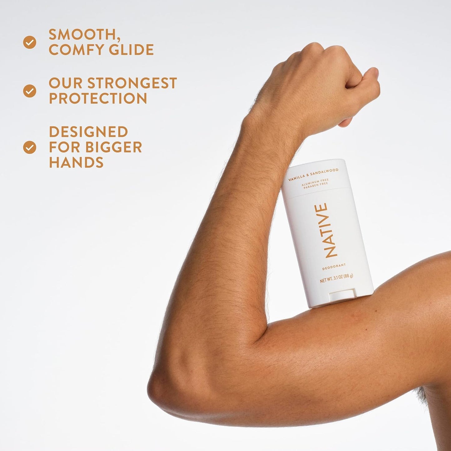 Native Aluminum Free Deodorant, Ocean & Timber, Large Size Stick, 72 Hour Odor Control, for Women & Men, Contains Naturally Derived Ingredients, 3.1 oz