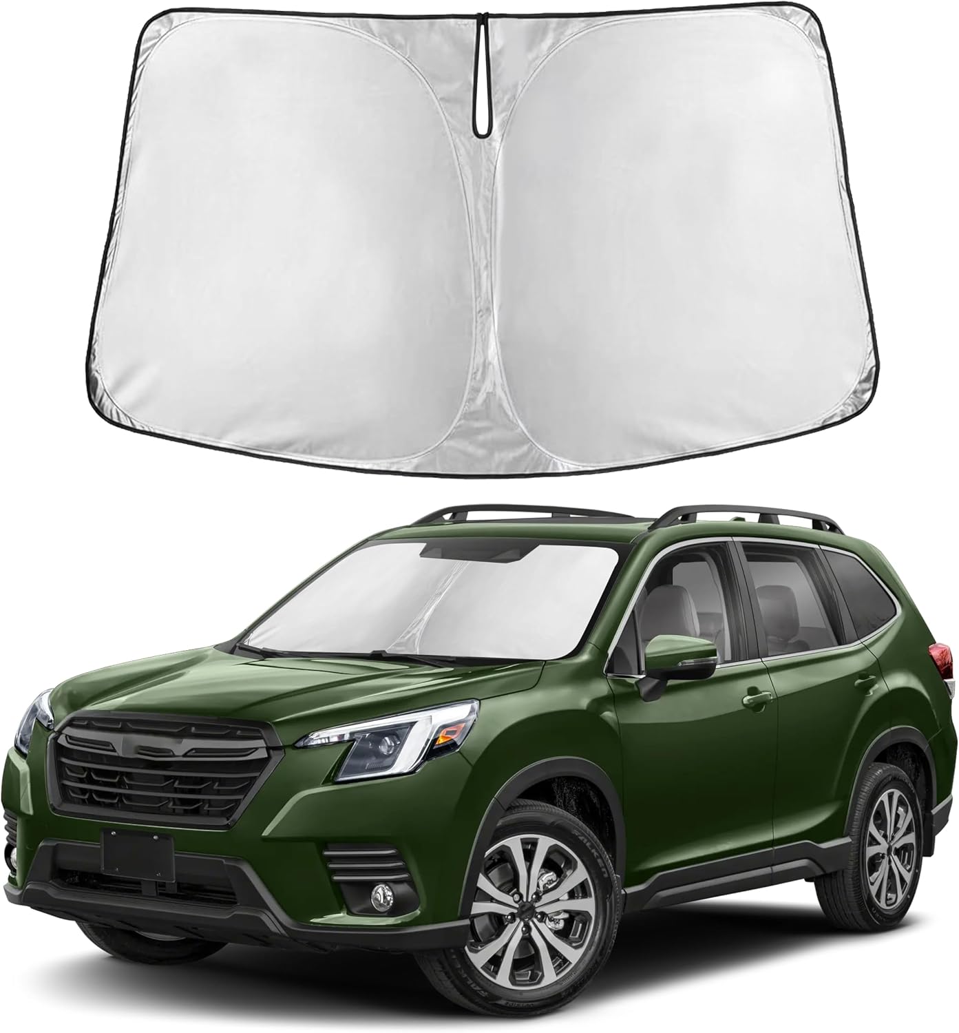 Autovir Windshield Sun Shade, 2017-2026 Tesla Model 3 & Y, 280T Visor Shade