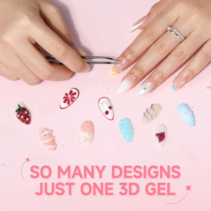 UNA GELLA 9 in 1 Gel Nail Glue U V Super Hold for Gel Nails Tips 10ml
