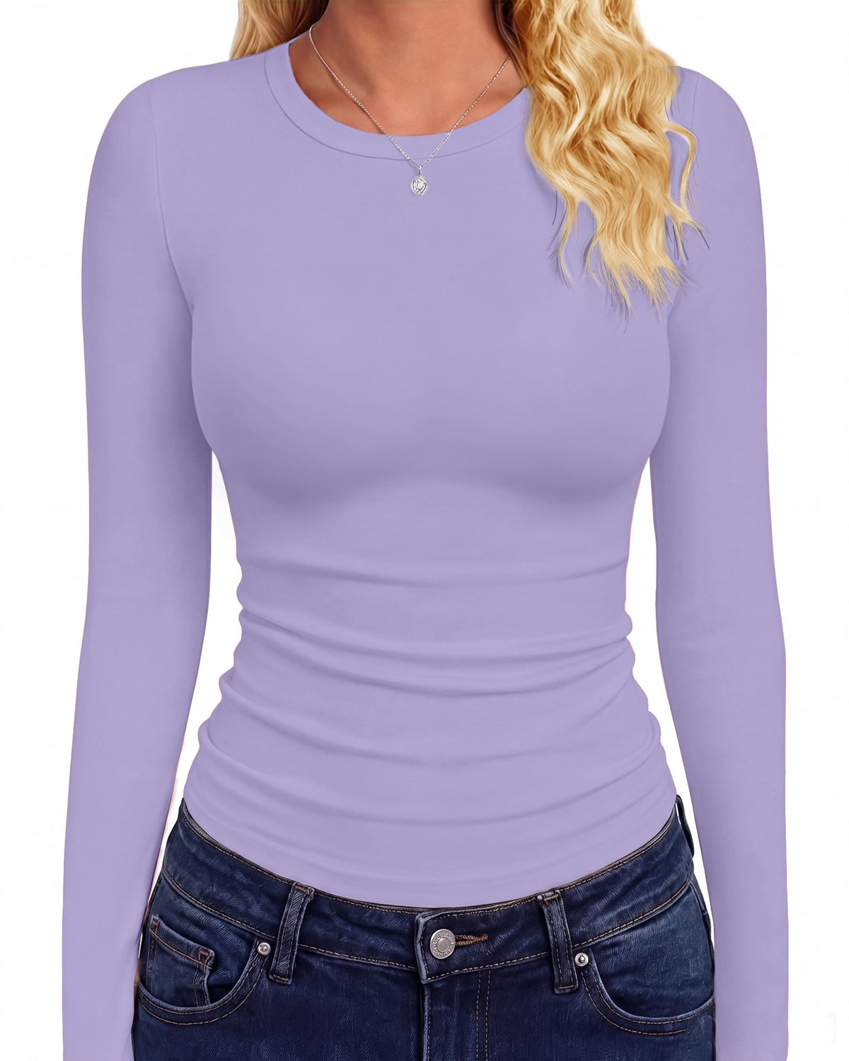 GAYHAY Long Sleeve Shirts for Women Tops Fitted Clothes Fall Fashion 2026