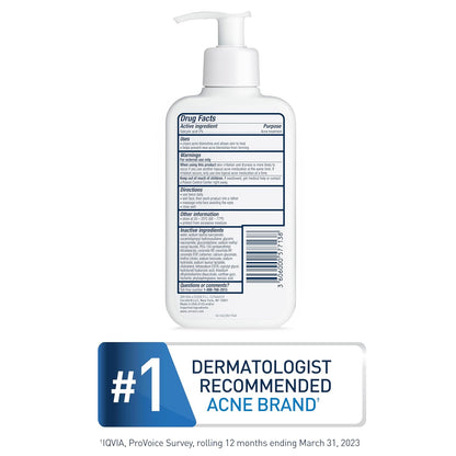 CeraVe Acne Control Cleanser, Face Wash with 2% Salicylic Acid, 16 oz