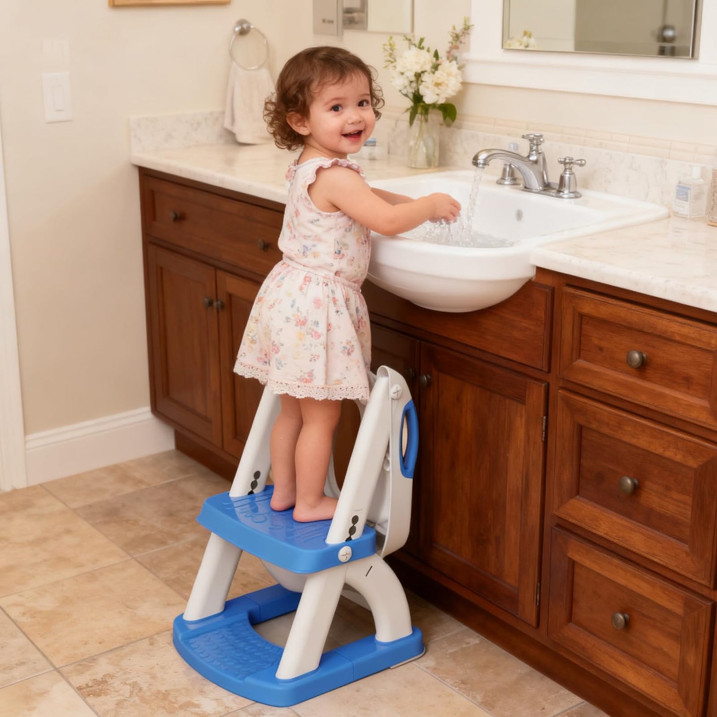 Potty Training Toilet for Toddlers, 2-in-1 Potty Training seat, Anti-Slip