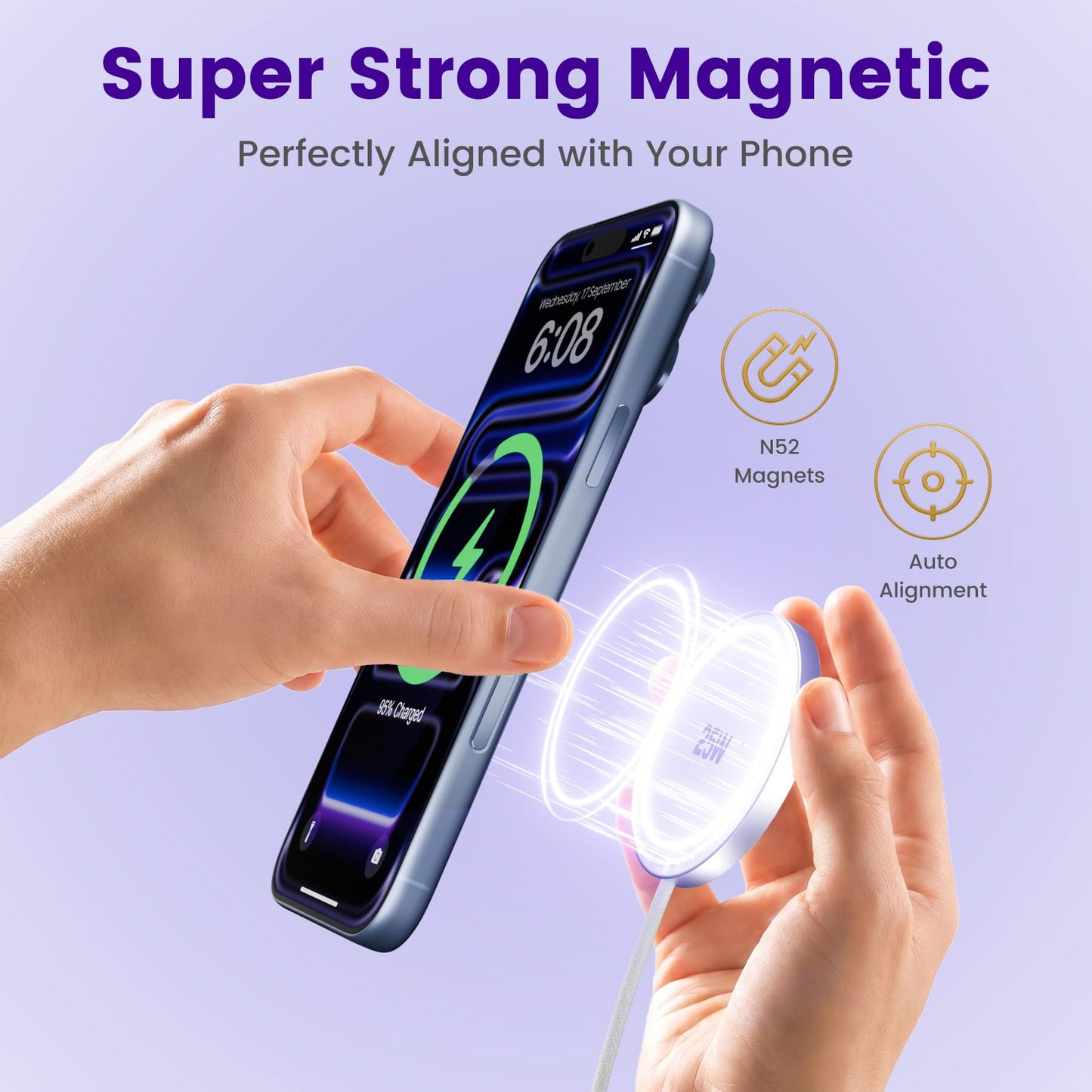 MagSafe 25W Wireless Charger for Apple Magnetic Fast Charging Pad