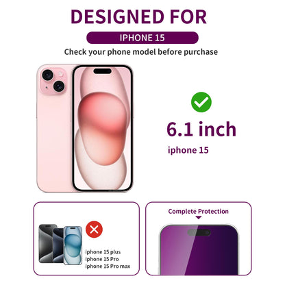 2 Pack Privacy Screen Protector for iPhone 17 Pro Max Tempered Glass 6.9'' Private Saver Anti-Spy Eye Protection Anti-Scratch Full Coverage No Bubble
