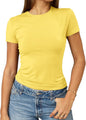 Abardsion Women's Casual Basic Slim Fit T Shirts