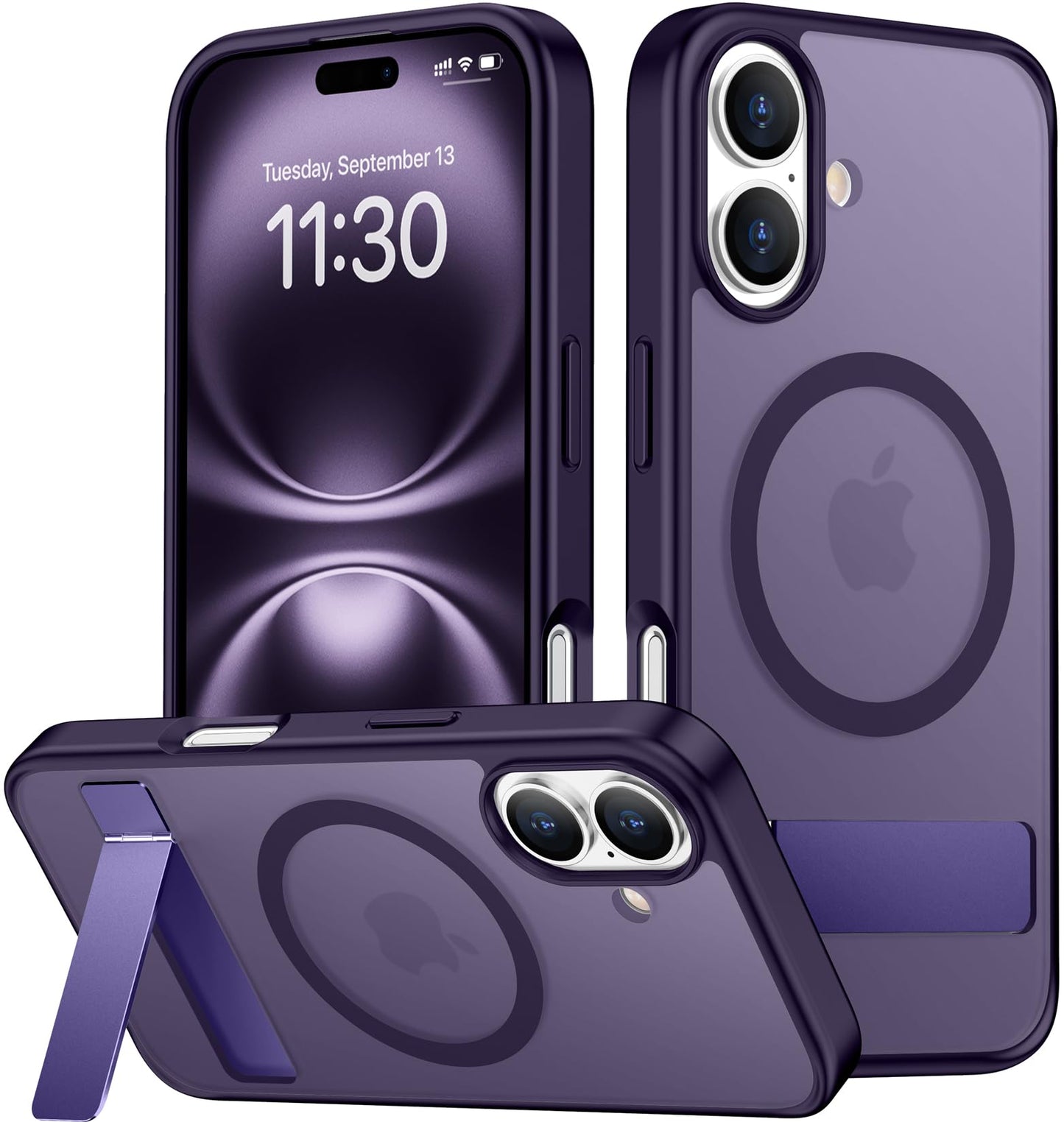 SPIDERCASE Magnetic for iPhone 17 Pro Max Case,with Kickstand,Clear