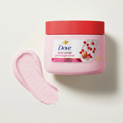 Dove Scrub Macadamia Rice Milk Body Scrub Exfoliates and Deeply 15 oz