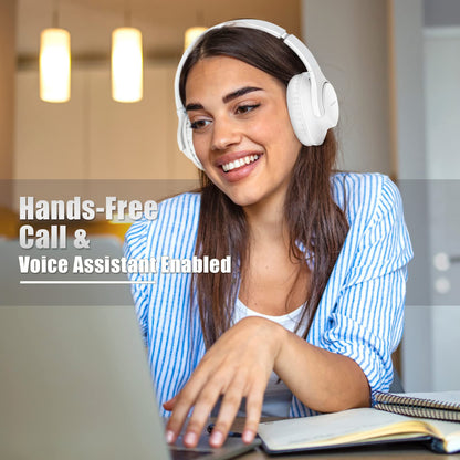 KVIDIO Bluetooth Headphones Wireless Over Ear Headsets 65H Playtime