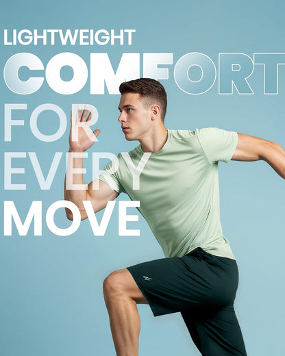 Breathable Mesh Mens Athletic Shorts Loose-Fit Quick Dry Running Gym Shorts