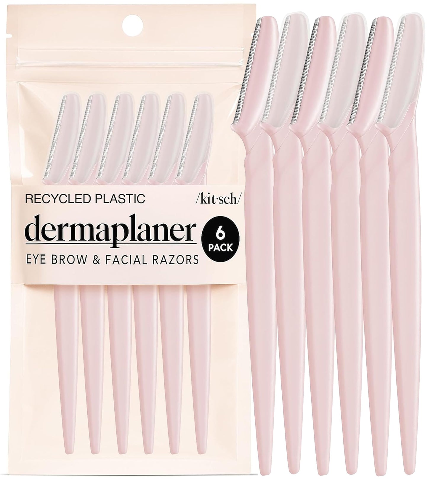 Kitsch Dermaplane Razor for Women Face – Terracotta, 12 pcs