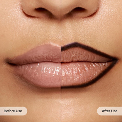 Laka Lip Liner - Smooth & Blendable Soft Matte Lip Contour Pencil for Shaping & Overlining Lips | Waterproof Formula, Oil-Cleanse Off, Long-Lasting Wear | #01 Bare Memory (Warm Beige)