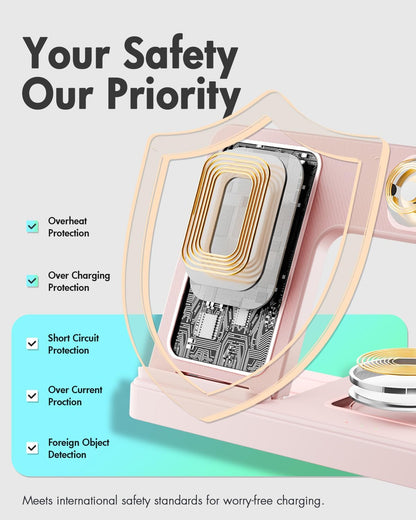 GETPALS Wireless Charger iPhone Charging Station for Apple Multiple Devices