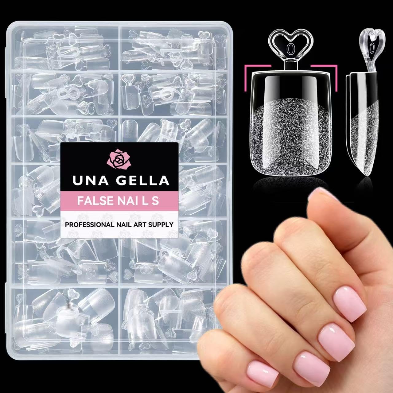 UNA GELLA 15g Nail Glue for Press On Nails with 20ml Nail Glue Remover Kit