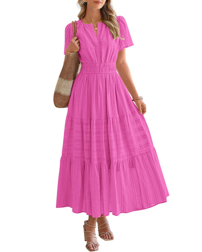BTFBM Womens Summer 2026 Casual Maxi Dresses