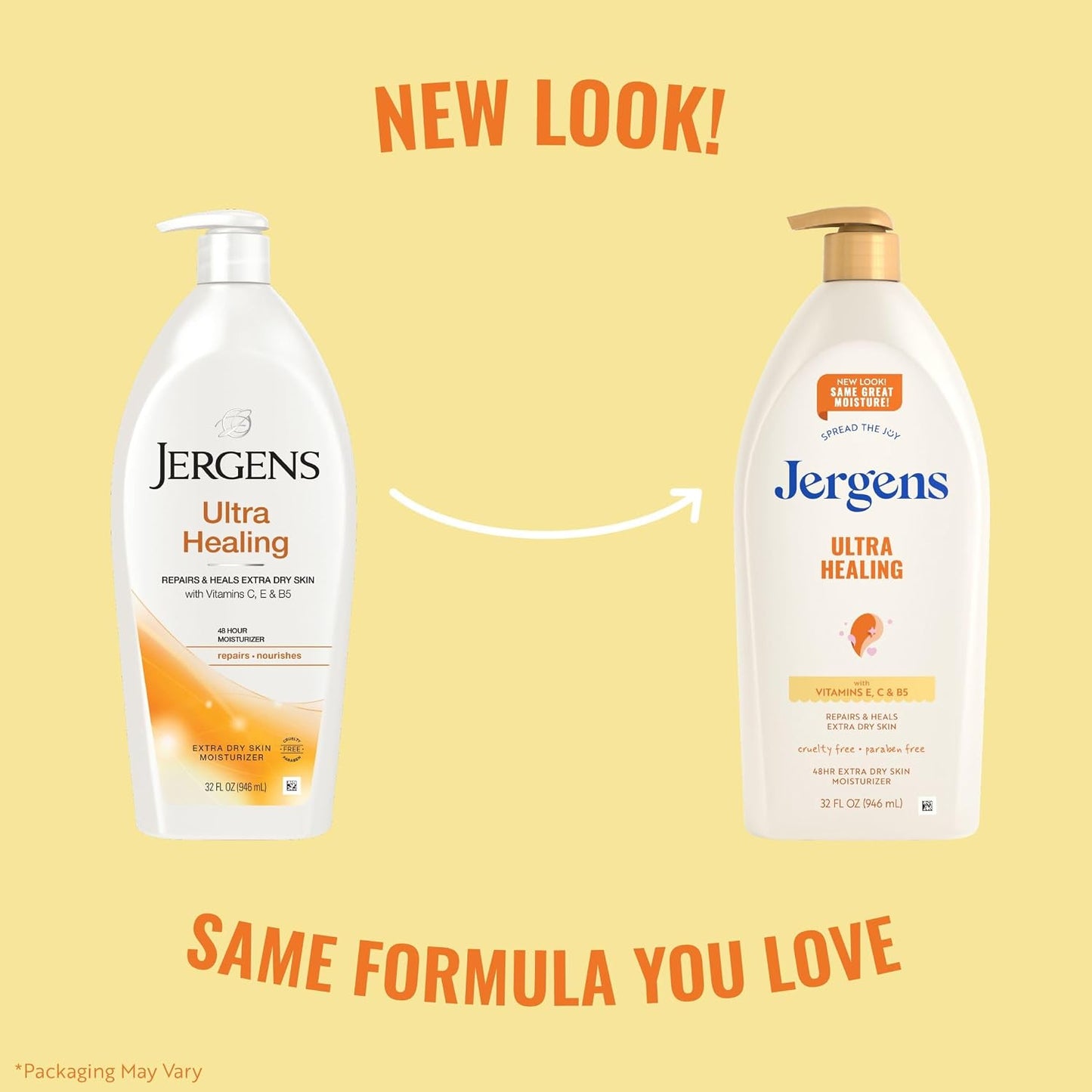 Jergens Ultra Healing Body Lotion, Moisturizer for Dry Skin, 32 fl oz