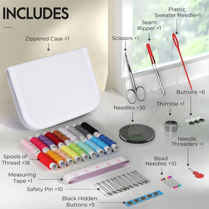 Coquimbo Sewing Kit for Adults, Christmas Stocking Stuffers for Teen Girls