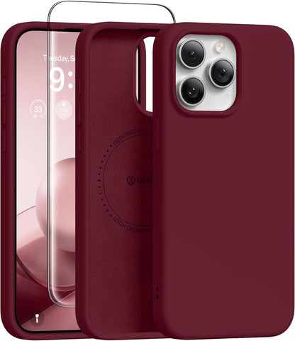 GONEZ Magnetic for iPhone 17 Pro Max Case, Silicone Cover Stone