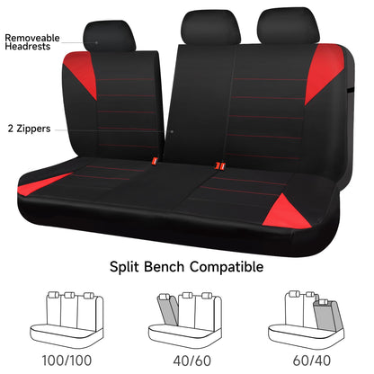 CAR PASS Waterproof Car Seat Covers Front Seats Only with 5mm Composite EVA, Neoprene Car Seat Cover with Separate Headrest Cover, Quick Setup Universal Fit for Car SUV Trucks,Airbag Compatible（Gray