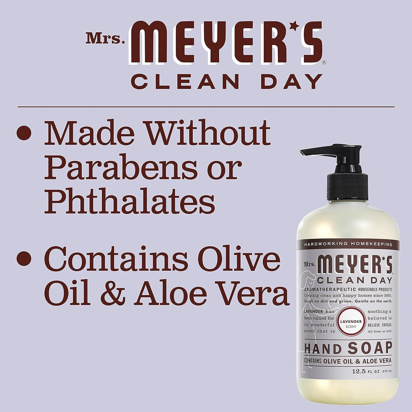 Mrs. Meyer's Clean Day, Hand Soap Refill, Lemon Verbena Scent, 33 Fl Oz