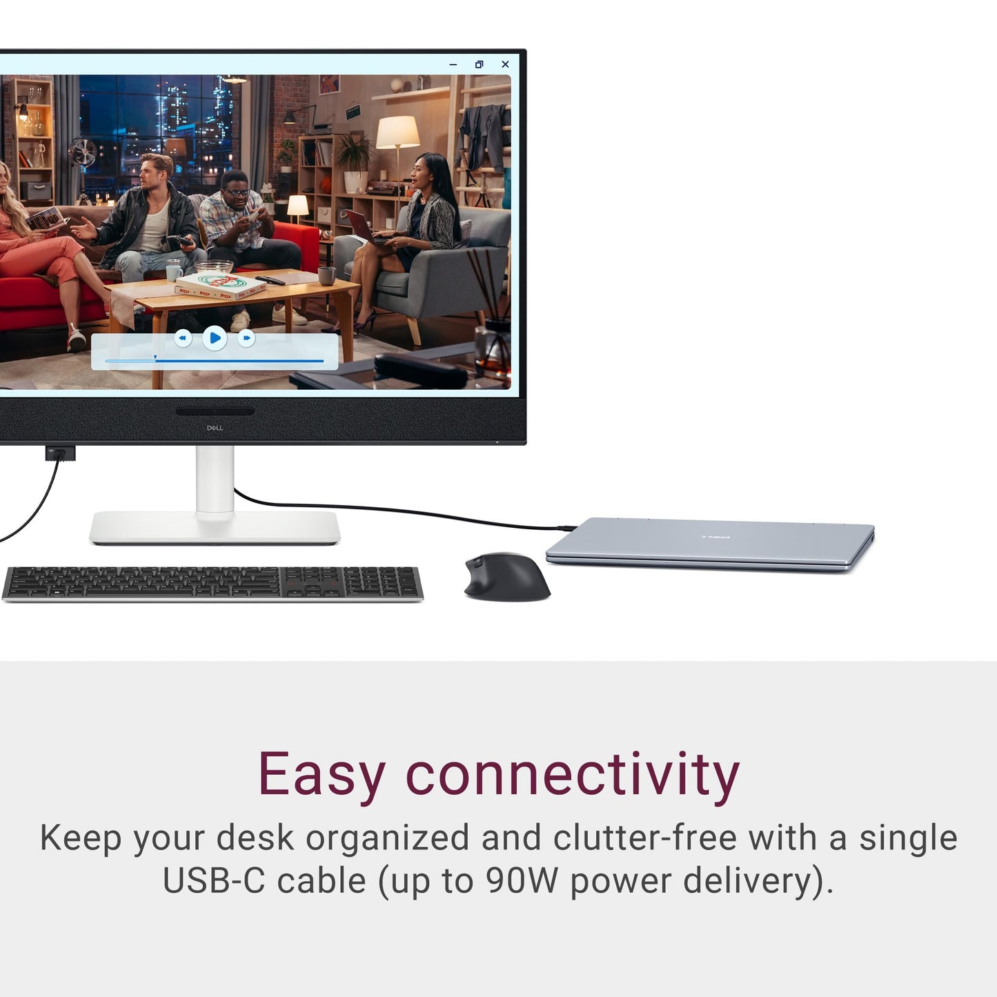 Dell 27 Monitor S2725QC, 4K UHD IPS, 120Hz, 99% sRGB, 4ms, FreeSync Premium