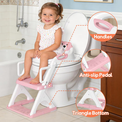 Potty Training Toilet for Toddlers, 2-in-1 Potty Training seat, Anti-Slip