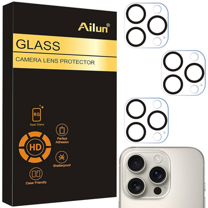 Ailun 3 Pack Camera Lens Protector for iPhone 17 Pro Max, Tempered Glass