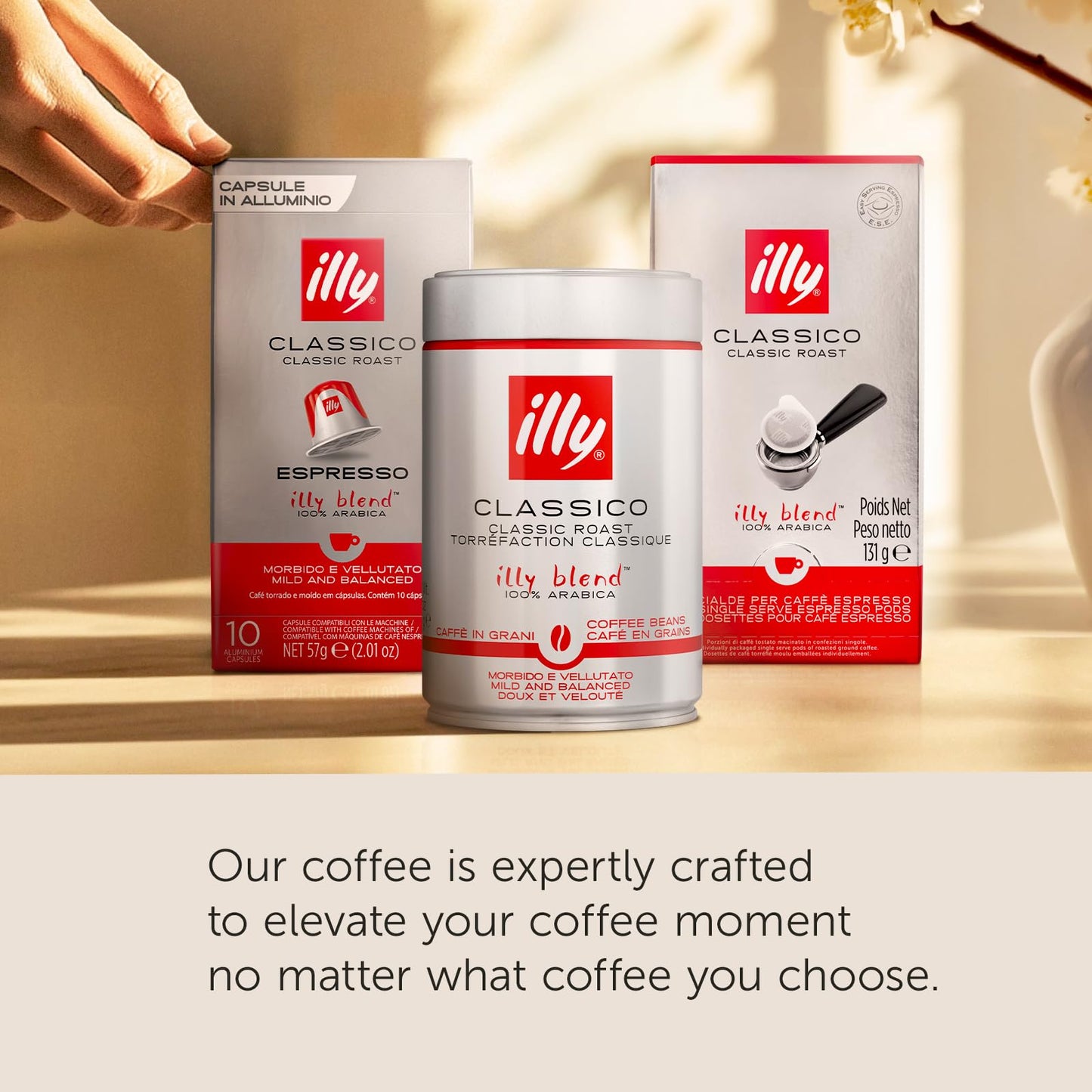 illy Intenso Ground Espresso Coffee, Bold Roast, Intense, Robust and Full Flavored With Notes of Deep Cocoa, 100% Arabica Coffee, No Preservatives, 8.8 Ounce Can (Pack of 1)