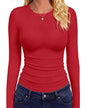 GAYHAY Long Sleeve Shirts for Women Tops Fitted Clothes Fall Fashion 2026