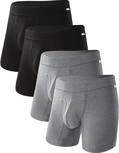 BAMBOO COOL Ultra Soft & breathable Mens Underwear Boxer Briefs Pack