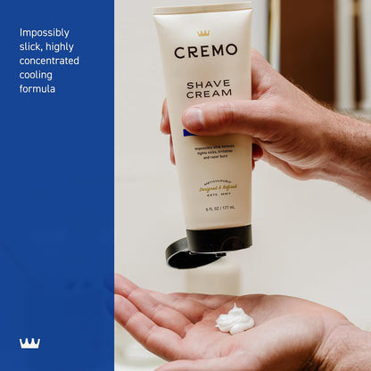 Cremo Shaving Cream for Men, Cooling, 6 Fl Oz