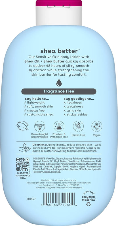eos Shea Better 24H Moisture Body Lotion- Jasmine Peach, 16 fl oz