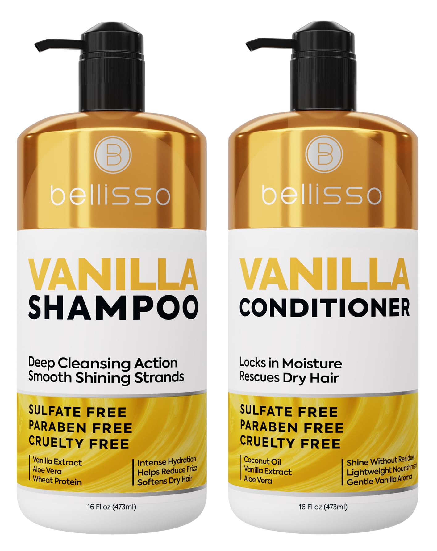 Caffeine Shampoo and Conditioner Set - Volumizing Products for Women and Men - Thickening, Volume Boosting Formula for Thinning and Fine Hair - Sulfate Free, No Parabens - Hydrating, Salon Grade