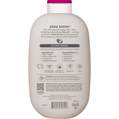eos Shea Better Body Lotion- Vanilla Cashmere, 24-Hour Moisture, 16 fl oz