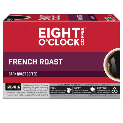 Eight O'Clock Coffee Hazelnut, Single-Serve Keurig K-Cup Pods, Flavored Medium Roast Coffee Pods, 96 Count
