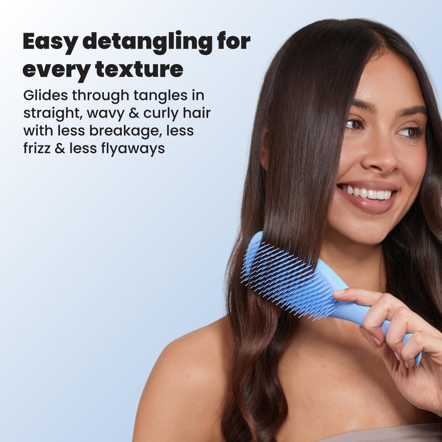 Tangle Teezer Ultimate Detangler Brush, Straight to Wavy, Liquorice Black