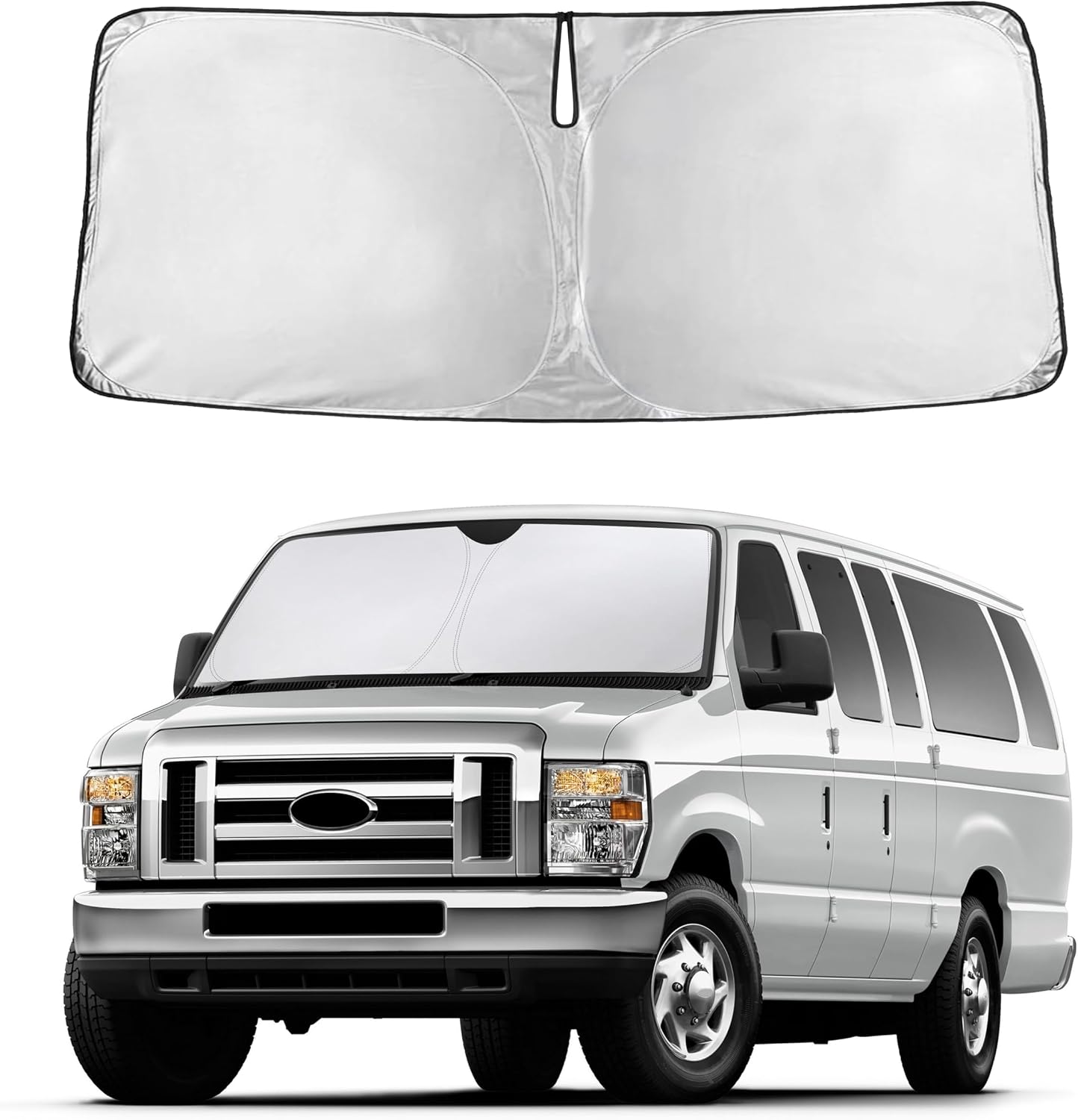 Autovir Windshield Sun Shade, 2017-2026 Tesla Model 3 & Y, 280T Visor Shade