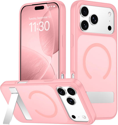 SPIDERCASE Magnetic for iPhone 17 Pro Max Case,with Kickstand,Clear