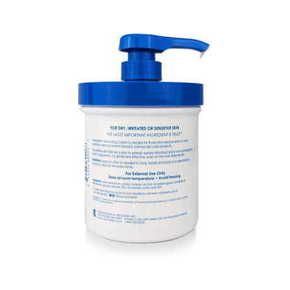 Vanicream Moisturizing Cream, Body & Face Moisturizer, 16 Oz Pump Dispenser