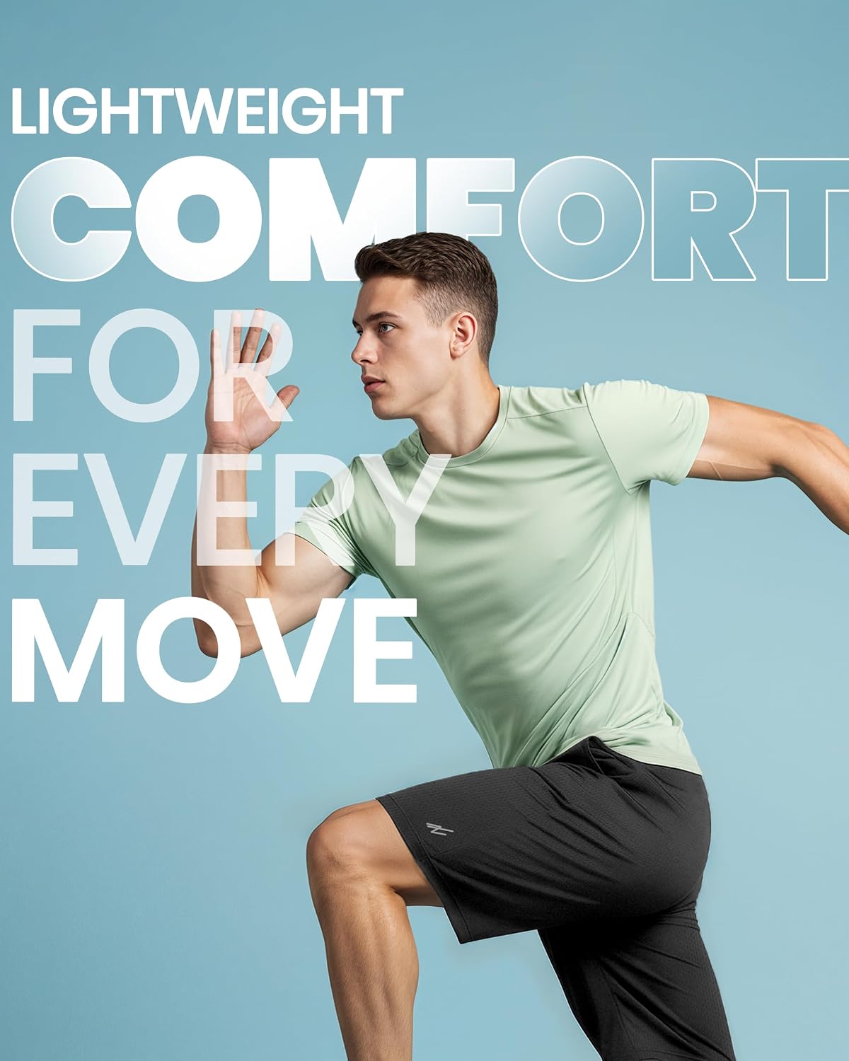 Breathable Mesh Mens Athletic Shorts Loose-Fit Quick Dry Running Gym Shorts