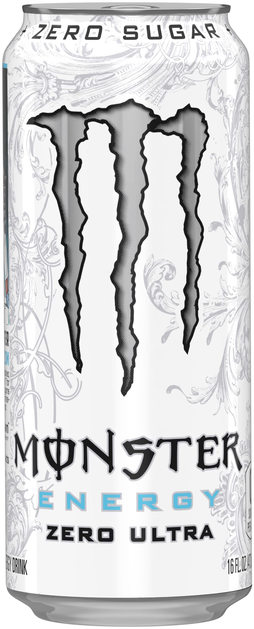 Monster Energy Zero Ultra, Sugar Free Energy Drink, 16 Ounce