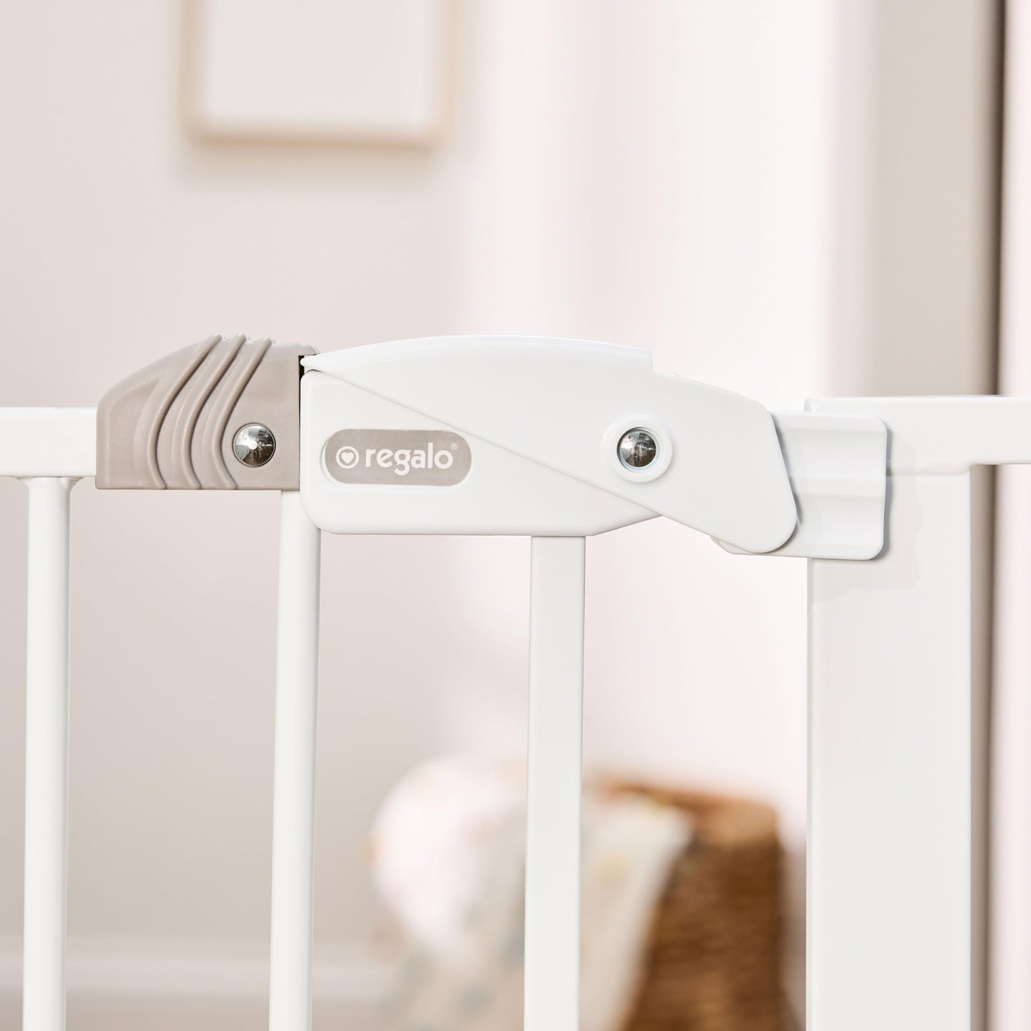 Regalo Safety 29"-38.5" Easy Step Baby Gate, Bottom of Stairs & Doorways