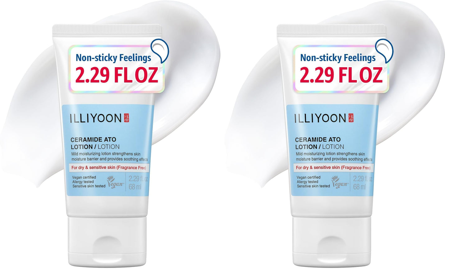 Illiyoon Ceramide Ato Concentrate Cream | Moisturizer for Dry & Sensitive Skin, 100hr Lasting Hydration, For Face & Body, Gentle for Infants, Moisture Barrier Repair, Vegan Certified, 2.53 fl.oz.