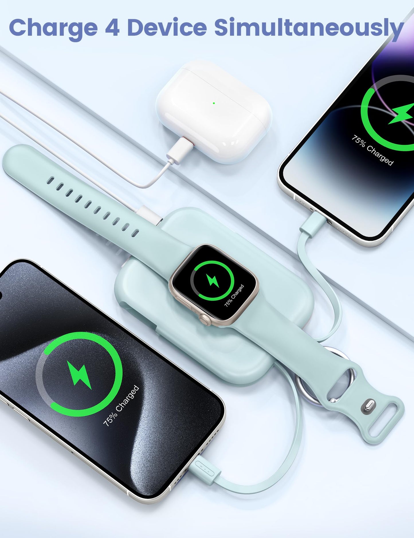 RORRY CharmGo Portable Charger, 5000mAh Portable Charger Power Bank