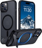 Magnetic Compatible with iPhone 14 Pro Max Case, [Built-in Invisible Kickstand][Compatible with MagSafe] [Military Grade Shockproof] Slim Translucent Matte Phone Case for iPhone 14 Pro Max 6.7"