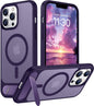 Magnetic Compatible with iPhone 14 Pro Max Case, [Built-in Invisible Kickstand][Compatible with MagSafe] [Military Grade Shockproof] Slim Translucent Matte Phone Case for iPhone 14 Pro Max 6.7"