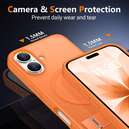 SPIDERCASE Magnetic for iPhone 17 Pro Max Case,with Kickstand,Clear